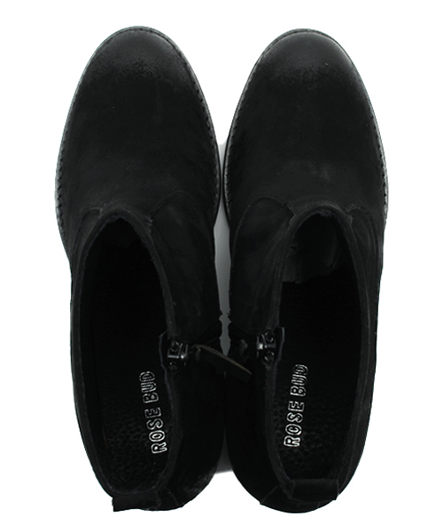 ROSE BUD(ローズバッド)の「ROUND-10/G.SUEDE W/HEEL SHORT BOOTS(ブーツ・レディース・ブラック/グリーン系その他・35/38/36/39/37)」の10枚目の写真