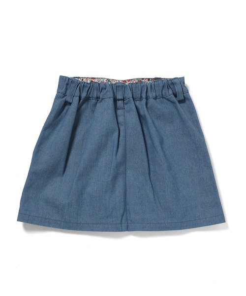 ROPE' PICNIC(ロペピクニック)の「【KIDS】インパンツ付きフロント釦スカート(スカート・キッズ・ブルー/ラベンダー/グリーン系その他・110/130/120/140)」の4枚目の写真