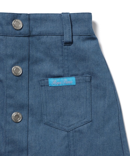 ROPE' PICNIC(ロペピクニック)の「【KIDS】インパンツ付きフロント釦スカート(スカート・キッズ・ブルー/ラベンダー/グリーン系その他・110/130/120/140)」の6枚目の写真