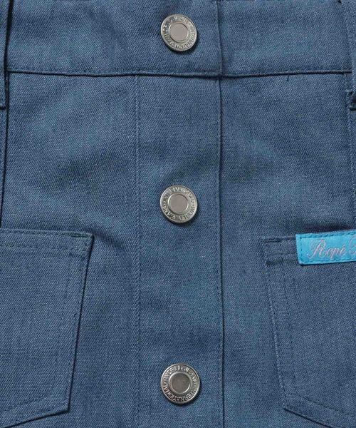 ROPE' PICNIC(ロペピクニック)の「【KIDS】インパンツ付きフロント釦スカート(スカート・キッズ・ブルー/ラベンダー/グリーン系その他・110/130/120/140)」の7枚目の写真