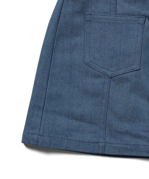 ROPE' PICNIC(ロペピクニック)の「【KIDS】インパンツ付きフロント釦スカート(スカート・キッズ・ブルー/ラベンダー/グリーン系その他・110/130/120/140)」の9枚目の写真