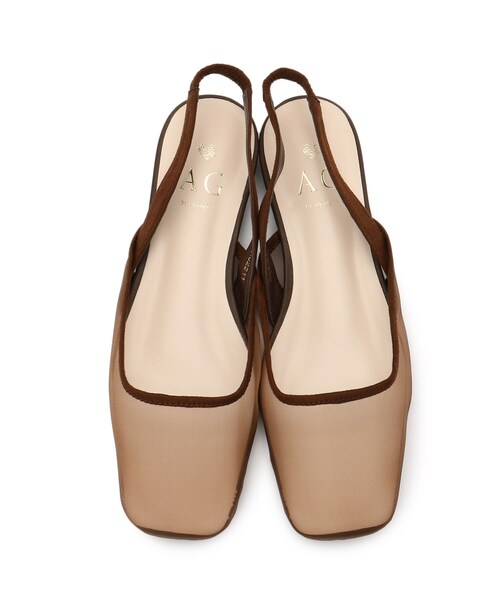 AG by aquagirl（エージーバイアクアガール）の「◆チュールバックストラップパンプス（パンプス・レディース・ブラック/ブラウン系・02/03）」の7枚目の写真