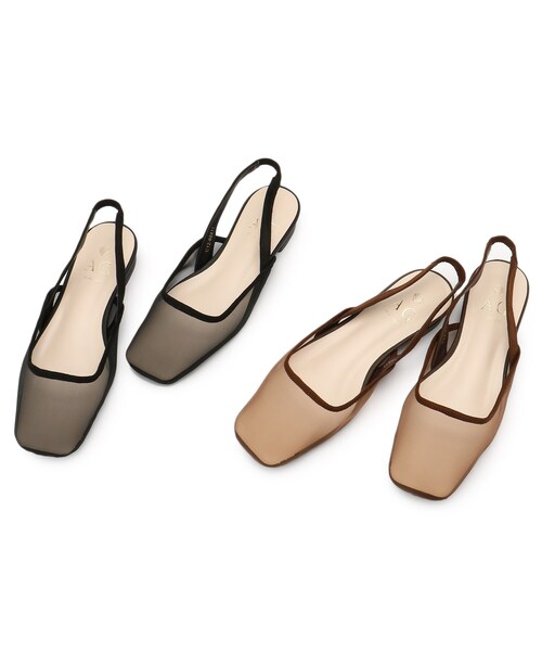 AG by aquagirl（エージーバイアクアガール）の「◆チュールバックストラップパンプス（パンプス・レディース・ブラック/ブラウン系・02/03）」の9枚目の写真