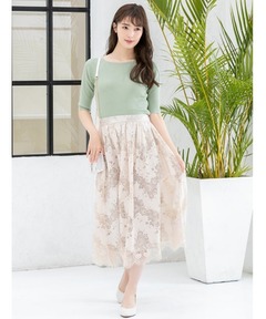 スカート Chloe Gonna Midi In Jeans COEL Online Storeラインストーンミニスカート(36 ブラック