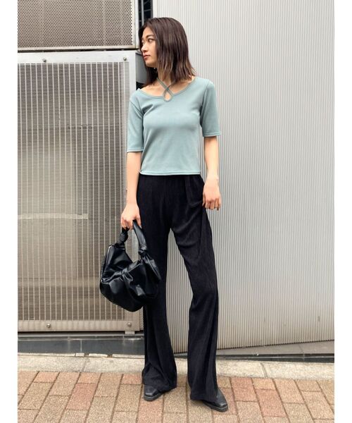 EMODA（エモダ）の「タイハンドバッグ（ハンドバッグ・レディース・ブラック/ベージュ・FREE）」の9枚目の写真