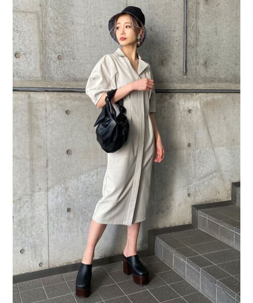 EMODA（エモダ）の「タイハンドバッグ（ハンドバッグ・レディース・ブラック/ベージュ・FREE）」の10枚目の写真