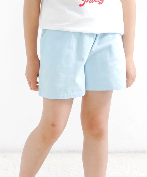 Bee des Bee（ビーデスビー）の「シンプルショートパンツ（その他パンツ・キッズ・チャコールグレー/ブルー/アイボリー/スモークピンク/ブラウン系その他/ブラック/ライトベージュ/ブルー系その他/ライトカーキ/ラベンダー/ミント/ブルー系その他2/グリーン系その他・110cm/100cm/120cm/130cm/140cm/150cm/100/120/150/110/130/140）」の11枚目の写真