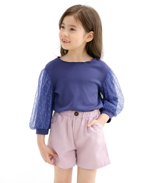 Bee des Bee（ビーデスビー）の「シンプルショートパンツ（その他パンツ・キッズ・チャコールグレー/ブルー/アイボリー/スモークピンク/ブラウン系その他/ブラック/ライトベージュ/ブルー系その他/ライトカーキ/ラベンダー/ミント/ブルー系その他2/グリーン系その他・110cm/100cm/120cm/130cm/140cm/150cm/100/120/150/110/130/140）」の14枚目の写真