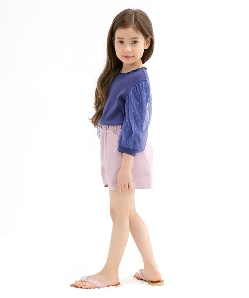 Bee des Bee（ビーデスビー）の「シンプルショートパンツ（その他パンツ・キッズ・チャコールグレー/ブルー/アイボリー/スモークピンク/ブラウン系その他/ブラック/ライトベージュ/ブルー系その他/ライトカーキ/ラベンダー/ミント/ブルー系その他2/グリーン系その他・110cm/100cm/120cm/130cm/140cm/150cm/100/120/150/110/130/140）」の16枚目の写真