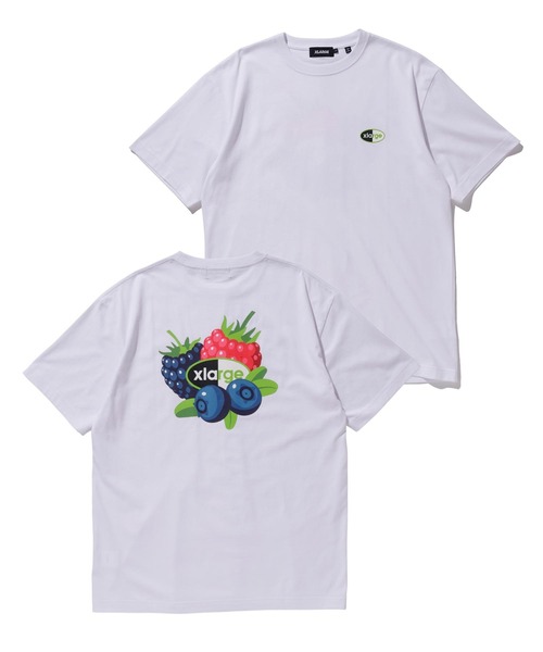 XLARGE（エクストララージ）の「S/S TEE FRUIT SHOP（Tシャツ/カットソー・メンズ・ブラック/ホワイト/ライトパープル・XL/S/L/M）」の2枚目の写真