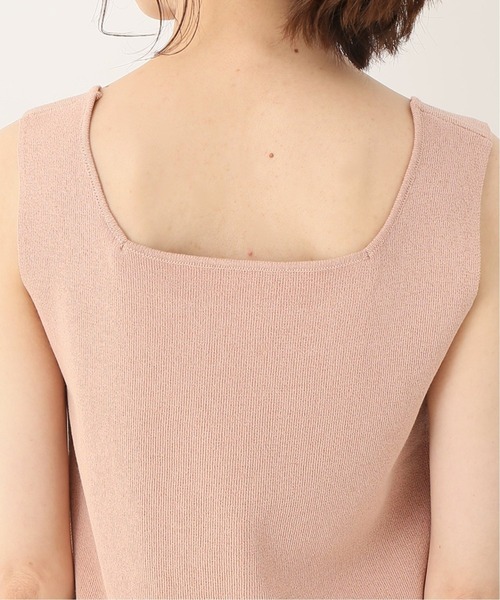 Simplicite(サンプリシテ)の「スクエアNCタンクトップ(ニット/セーター・レディース・ホワイト/グレー/ピンク/グリーン・FREE)」の17枚目の写真