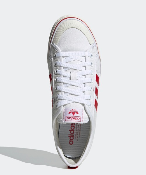 adidas（アディダス）の「【ZOZO限定】ニッツァ [NIZZA] アディダスオリジナルス（スニーカー・メンズ・ホワイト×レッド・30.5cm/24.0cm/25.5cm/31.5cm/25.0cm/26.5cm/27.0cm/28.5cm/26.0cm/27.5cm/28.0cm/29.5cm/22.0cm/23.5cm/31cm/22.5cm/29.0cm/30.0cm/32cm/23.0cm/24.5cm）」の9枚目の写真