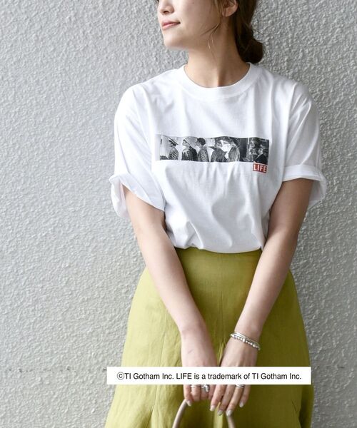 GOOD ROCK SPEED（グッドロックスピード）の「GOOD ROCK SPEED: LIFE フォトTEE◇（Tシャツ/カットソー・レディース・ホワイト/ライトブルー/レッド/ピンク・ONE SIZE）」の11枚目の写真