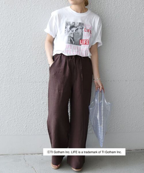 GOOD ROCK SPEED（グッドロックスピード）の「GOOD ROCK SPEED: LIFE フォトTEE◇（Tシャツ/カットソー・レディース・ホワイト/ライトブルー/レッド/ピンク・ONE SIZE）」の12枚目の写真