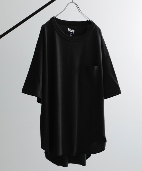 RIOT FACETASM（ライオットファセッタズム）の「【RIOT FACETASM】BASIC TEE（Tシャツ/カットソー・メンズ・ブラック/グリーン/オレンジ/サックスブルー/ホワイト・LARGE/MEDIUM/LL）」の3枚目の写真