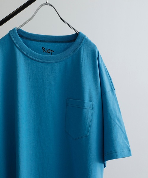 RIOT FACETASM（ライオットファセッタズム）の「【RIOT FACETASM】BASIC TEE（Tシャツ/カットソー・メンズ・ブラック/グリーン/オレンジ/サックスブルー/ホワイト・LARGE/MEDIUM/LL）」の18枚目の写真