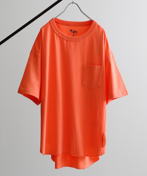 RIOT FACETASM（ライオットファセッタズム）の「【RIOT FACETASM】BASIC TEE（Tシャツ/カットソー・メンズ・ブラック/グリーン/オレンジ/サックスブルー/ホワイト・LARGE/MEDIUM/LL）」の20枚目の写真