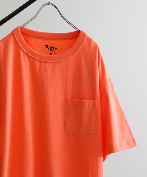 RIOT FACETASM（ライオットファセッタズム）の「【RIOT FACETASM】BASIC TEE（Tシャツ/カットソー・メンズ・ブラック/グリーン/オレンジ/サックスブルー/ホワイト・LARGE/MEDIUM/LL）」の21枚目の写真
