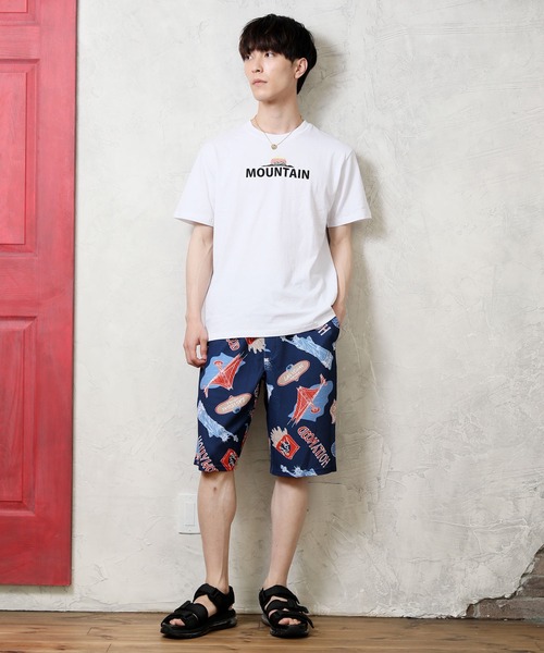 TopIsm(トップイズム)の「USAコットン ビッグシルエット刺繍入りプリント半袖Tシャツ(Tシャツ/カットソー・メンズ・ホワイト/ブラック/ベージュ/サックスブルー/ホワイト系その他/ブラック系その他/キャメル/ホワイト系その他2・LL/M/L)」の16枚目の写真