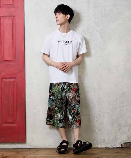TopIsm(トップイズム)の「USAコットン ビッグシルエット刺繍入りプリント半袖Tシャツ(Tシャツ/カットソー・メンズ・ホワイト/ブラック/ベージュ/サックスブルー/ホワイト系その他/ブラック系その他/キャメル/ホワイト系その他2・LL/M/L)」の12枚目の写真