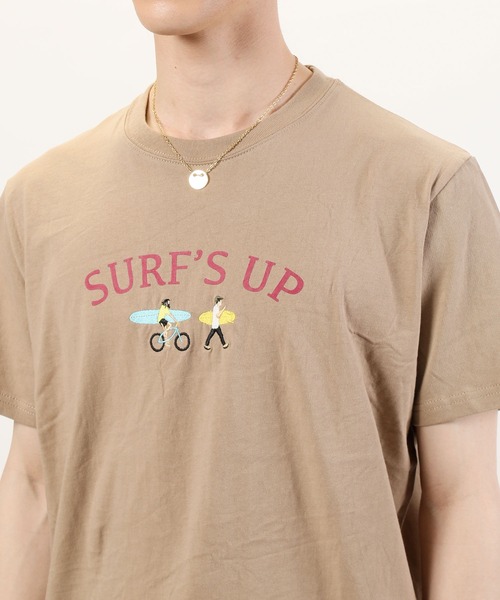 TopIsm(トップイズム)の「USAコットン ビッグシルエット刺繍入りプリント半袖Tシャツ(Tシャツ/カットソー・メンズ・ホワイト/ブラック/ベージュ/サックスブルー/ホワイト系その他/ブラック系その他/キャメル/ホワイト系その他2・LL/M/L)」の17枚目の写真