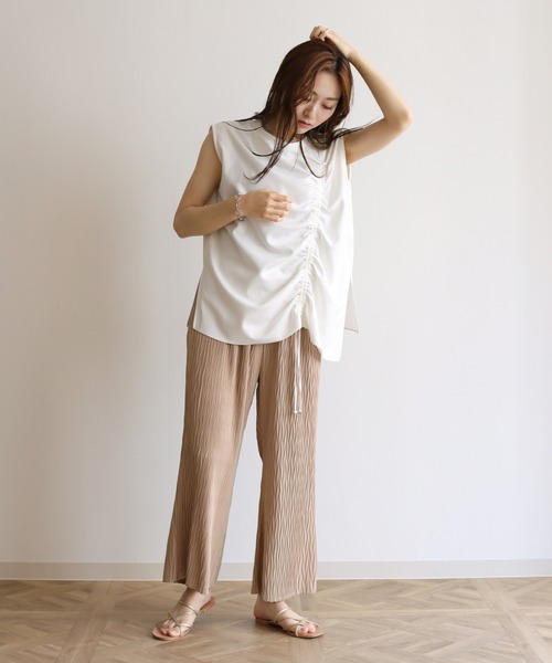 Lant Kalte(ラントカルテ)の「【Lant Kalte】カット×タイプライタードッキングノースリプルオーバー(Tシャツ/カットソー・レディース・ブラック/ホワイト・MEDIUM)」の10枚目の写真