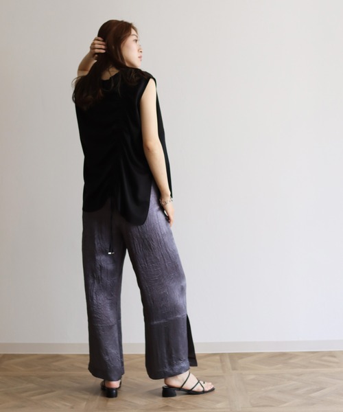 Lant Kalte(ラントカルテ)の「【Lant Kalte】カット×タイプライタードッキングノースリプルオーバー(Tシャツ/カットソー・レディース・ブラック/ホワイト・MEDIUM)」の17枚目の写真