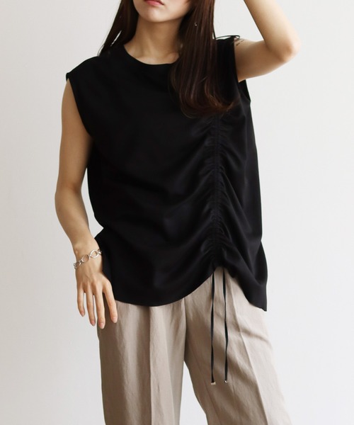 Lant Kalte(ラントカルテ)の「【Lant Kalte】カット×タイプライタードッキングノースリプルオーバー(Tシャツ/カットソー・レディース・ブラック/ホワイト・MEDIUM)」の19枚目の写真