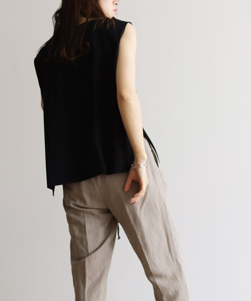 Lant Kalte(ラントカルテ)の「【Lant Kalte】カット×タイプライタードッキングノースリプルオーバー(Tシャツ/カットソー・レディース・ブラック/ホワイト・MEDIUM)」の20枚目の写真