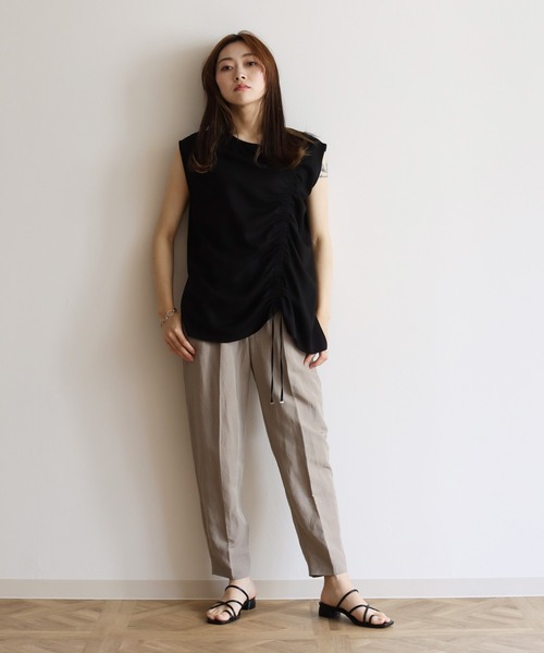 Lant Kalte(ラントカルテ)の「【Lant Kalte】カット×タイプライタードッキングノースリプルオーバー(Tシャツ/カットソー・レディース・ブラック/ホワイト・MEDIUM)」の22枚目の写真