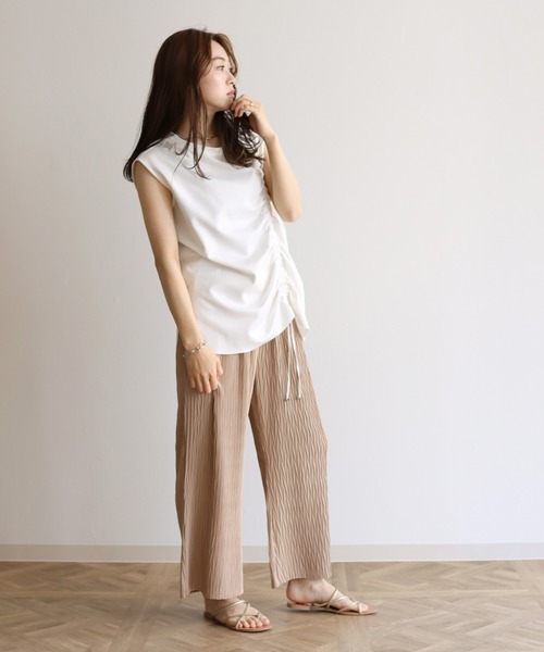 Lant Kalte(ラントカルテ)の「【Lant Kalte】カット×タイプライタードッキングノースリプルオーバー(Tシャツ/カットソー・レディース・ブラック/ホワイト・MEDIUM)」の11枚目の写真