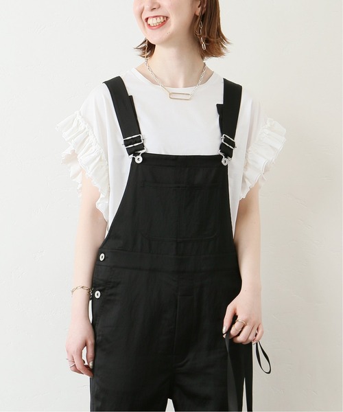 JOURNAL STANDARD（ジャーナルスタンダード）の「クリアコットンフリルTee◆2（Tシャツ/カットソー・レディース・ベージュ/ブラック/ホワイト/グリーン/ブルー/ブラック系その他・FREE）」の11枚目の写真