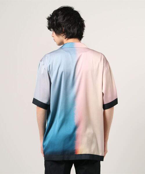 KAZUYUKI KUMAGAI ATTACHMENT(カズユキクマガイアタッチメント)の「PEサテンプリント S/S プリントシャツ(シャツ/ブラウス・メンズ・オレンジ/ブラウン・1/3/2)」の19枚目の写真