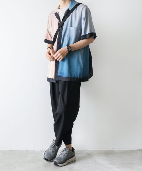 KAZUYUKI KUMAGAI ATTACHMENT(カズユキクマガイアタッチメント)の「PEサテンプリント S/S プリントシャツ(シャツ/ブラウス・メンズ・オレンジ/ブラウン・1/3/2)」の15枚目の写真