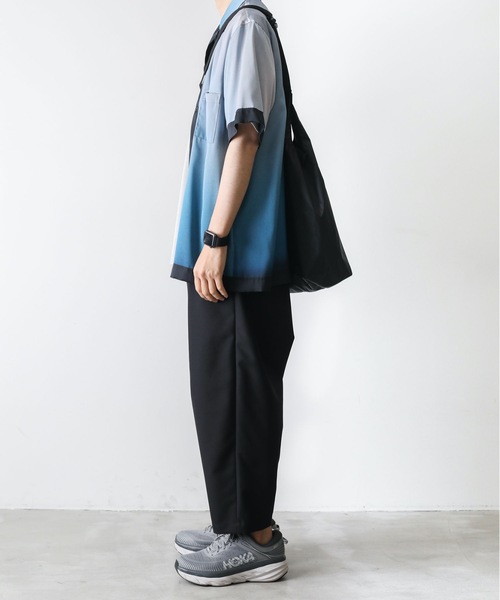 KAZUYUKI KUMAGAI ATTACHMENT(カズユキクマガイアタッチメント)の「PEサテンプリント S/S プリントシャツ(シャツ/ブラウス・メンズ・オレンジ/ブラウン・1/3/2)」の16枚目の写真