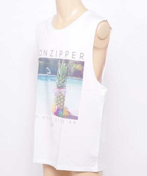 ムラサキスポーツ（ムラサキスポーツ）の「VONZIPPER/ボンジッパー タンクトップ AI211-350（タンクトップ・メンズ・ホワイト・L）」の2枚目の写真