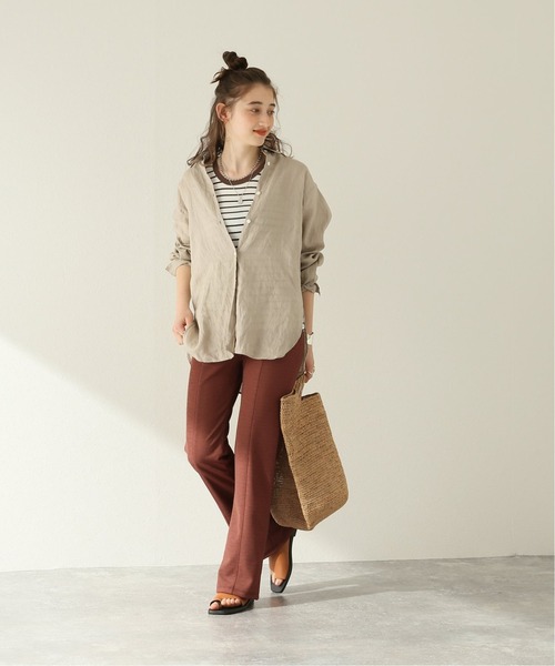 JOURNAL STANDARD（ジャーナルスタンダード）の「カットジョーゼットパンツ（その他パンツ・レディース・ブラック/ブラウン/ピンク・36/38）」の7枚目の写真