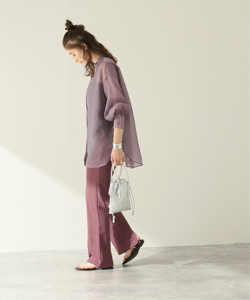 JOURNAL STANDARD（ジャーナルスタンダード）の「カットジョーゼットパンツ（その他パンツ・レディース・ブラック/ブラウン/ピンク・36/38）」の11枚目の写真