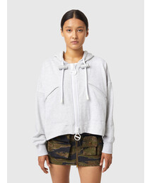 DIESEL | レディース ジップパーカー ストッパー(パーカー)