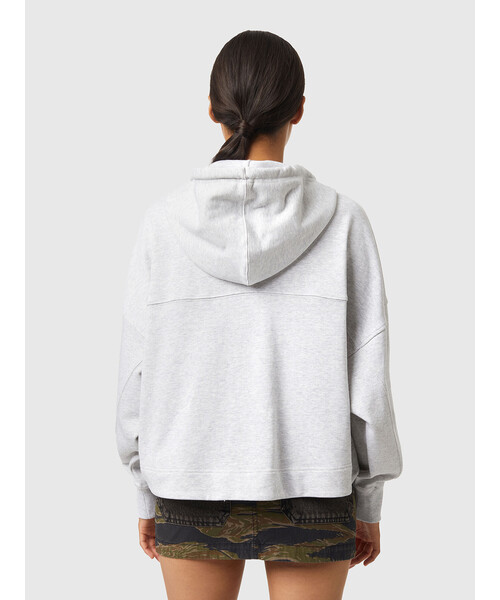 DIESEL（ディーゼル）の「レディース ジップパーカー ストッパー（パーカー・レディース・グレー/ブラック・MEDIUM/SMALL/XX-SMALL/X-SMALL）」の4枚目の写真