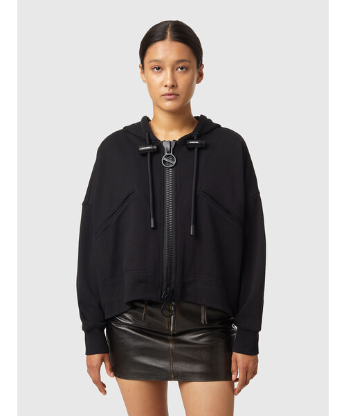 DIESEL（ディーゼル）の「レディース ジップパーカー ストッパー（パーカー・レディース・グレー/ブラック・MEDIUM/SMALL/XX-SMALL/X-SMALL）」の8枚目の写真