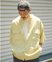 CIAOPANIC TYPY | 【OSORO】レーヨン麻バンドカラーシャツ(シャツ/ブラウス)