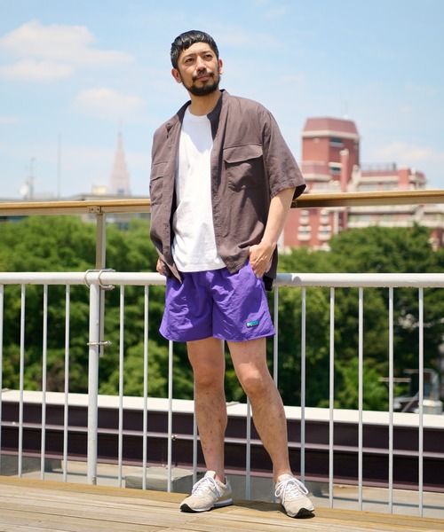 CIAOPANIC TYPY（チャオパニックティピー）の「【OSORO】レーヨン麻バンドカラーシャツ（シャツ/ブラウス・メンズ・チャコールグレー/ブラウン/イエロー/オレンジ/アイボリー/グリーン・SMALL/MEDIUM/LARGE/X-LARGE）」の14枚目の写真