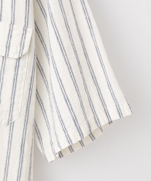 CIAOPANIC TYPY（チャオパニックティピー）の「【OSORO】レーヨン麻バンドカラーシャツ（シャツ/ブラウス・メンズ・チャコールグレー/ブラウン/イエロー/オレンジ/アイボリー/グリーン・SMALL/MEDIUM/LARGE/X-LARGE）」の20枚目の写真