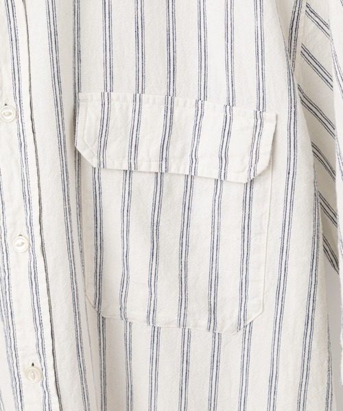 CIAOPANIC TYPY（チャオパニックティピー）の「【OSORO】レーヨン麻バンドカラーシャツ（シャツ/ブラウス・メンズ・チャコールグレー/ブラウン/イエロー/オレンジ/アイボリー/グリーン・SMALL/MEDIUM/LARGE/X-LARGE）」の22枚目の写真