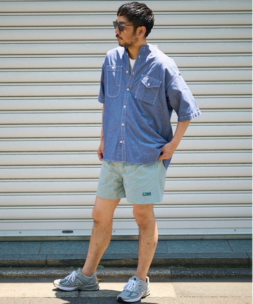 CIAOPANIC TYPY（チャオパニックティピー）の「ヴィンテージシャンブレーオーバーシャツ（シャツ/ブラウス・メンズ・ブラック/ブルー・MEDIUM/LARGE/X-LARGE）」の13枚目の写真