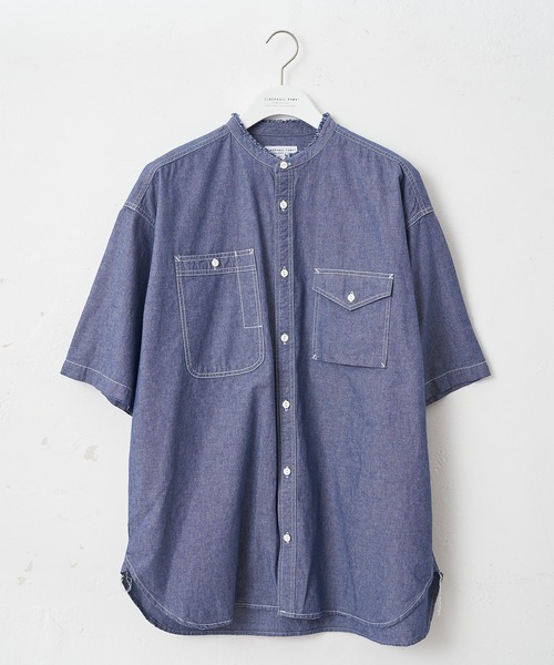 CIAOPANIC TYPY（チャオパニックティピー）の「ヴィンテージシャンブレーオーバーシャツ（シャツ/ブラウス・メンズ・ブラック/ブルー・MEDIUM/LARGE/X-LARGE）」の5枚目の写真