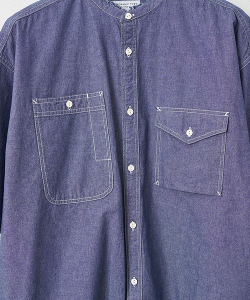 CIAOPANIC TYPY（チャオパニックティピー）の「ヴィンテージシャンブレーオーバーシャツ（シャツ/ブラウス・メンズ・ブラック/ブルー・MEDIUM/LARGE/X-LARGE）」の16枚目の写真