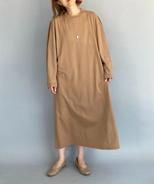 audrey and john wad（オードリーアンドジョンワッド）の「バック異素材ワンピース（ワンピース・レディース・ブラック/キャメル・M）」の12枚目の写真