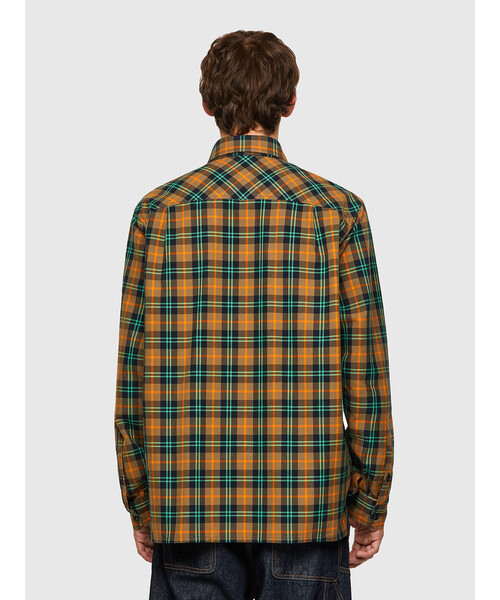 DIESEL（ディーゼル）の「メンズ シャツ ブラウス チェックシャツ（シャツ/ブラウス・メンズ・ベージュ/ブラウン/グリーン・SMALL/MEDIUM/X-LARGE/XX-LARGE/X-SMALL/LARGE）」の4枚目の写真